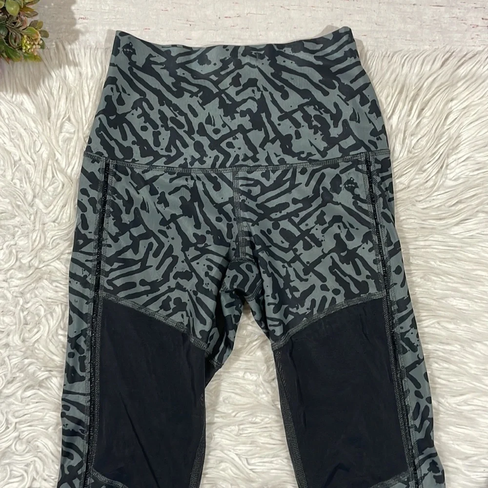 Lululemon Hot To Street Pant Biggie Brushed Animal Coal Black